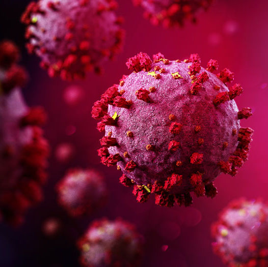 Coronavirus Covid-19 background - 3d rendering
